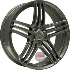 17" - 5/112 - 7,5" Autofelgen 4x alufelgen wheelworld wh12 für volkswagen tiguan ii r-line 5n 17 zoll felgen Grau 7.5J