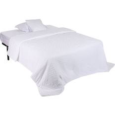 Monochrome Bedspreads Home ESPRIT Cotton Blanket Bedspread White (260x180cm)