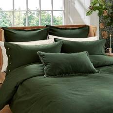 Textiles Morris & Co 'Pure Linen Cotton' Double Duvet Cover Green (223.52x)