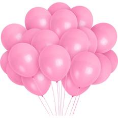 Christmas Balloons Shatchi Latex Balloons Pink 100-pack