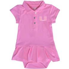 Garb Girls Infant Pink Miami Hurricanes Caroline Cap Sleeve Polo Dress