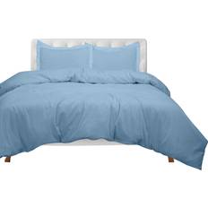 Royale Linens Brushed Duvet Cover Blue (228.6x228.6cm)