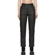 Amiri Pants Amiri Black Carpenter Leather Pants