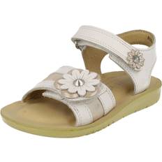 White Sandals Start-rite UK Infant, White/Silver White Infant/Junior Girls Startrite Summer Sandals SR Soft Clara Fit