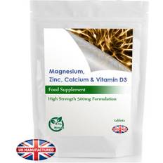 VitaMinute Magnesium, Calcium, Zinc & Vitamin D3 Tablets Minerals 60 pcs