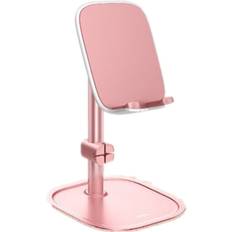 Mobile Device Holders Keshen Mobile Phone Stand Holder for iPhone iPad Air Smartphone Metal Desk Desktop Phone Mount Holder for Xiaomi Huawei Tablet Rose gold