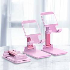 Mobile Device Holders Livecity Pink Portable Foldable Tablet Phone Holder Telescopic Live Broadcast Bracket Stand