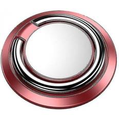 Pink Mobile Device Holders HKHBJS pink Magnetic Finger Grip Ring Holder 360 Rotating Stand For Mobile