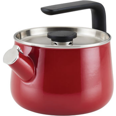 KitchenAid Enamel-on-Steel Teakettle Empire Red