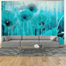 Turkosa Väggdekor Wonda Fototapet Turquoise Madness Premium 100 x 70 Väggdekor