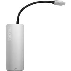 USB-hubber Caruba Premium 5 in 1 Slim USB C Hub Space Grey