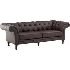 3-sits Soffor Venture Home Ätran Chesterfieldsoffa 2-sits Brun Läder Soffa 3-sits