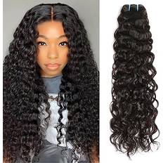 Real Hair Hair Wefts VIPbeauty Inch Deep Wave Bundles Human Hair 1 Bundles Water Wave