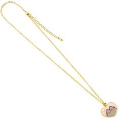 Pusheen Pendant and Halsband - Pink/Gold Heart
