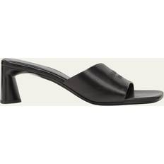 Balenciaga Chaussons et Sandales Balenciaga Logo High Heel Slide Sandals - Women's