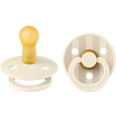 Bibs Pacifier Colour Latex Studio Collection Pin Ivory Vanilla Mix Size 2