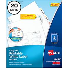 Avery Big Tab Printable Label Dividers With Easy Peel