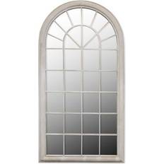 Hvite Veggspeil vidaXL Garden Mirror White Veggspeil 60x116cm