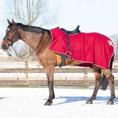 QHP Ridsport QHP Fleece Horse Rugs Ornament - Rouge