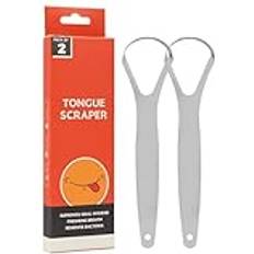 itrimaka rostfritt stål, Tungrengöring Bärbara metalltungskrapor Travel Tongue Scraper dålig andedräkt Itrimaka