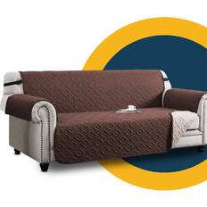 99rooms 3 Loose Sofa Cover Brown