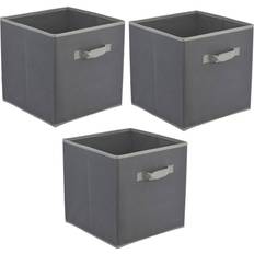 Geezy 3 Foldable Square Collapsible Folding Cubes Storage Box