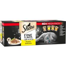 Sheba Fine Flakes Poultry Collection Jelly Megapack