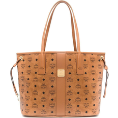 MCM Reversible Liz Visetos Shopper Medium - Cognac