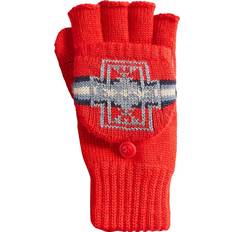 Red - Women Mittens Pendleton Convertible Fingerless Mittens, Harding Red