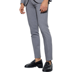 boohooMAN Jersey Skinny Suit Trousers - Grey