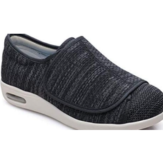 Slip-On Walking Shoes Jrysxc Extra Wide Diabetic W - Black/Grey