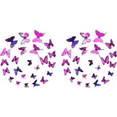 Purple Wall Decor Tlily Stickers 3D Butterfly Wall Decor