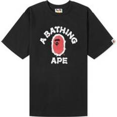 Bape Tops Bape Brush College Tee - Black