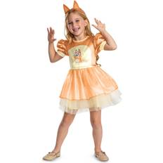 Costumes Disguise Bingo Classic Dress Costume for Toddlers, Bluey, Gold and Orange Dress