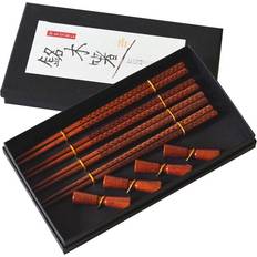 Ätpinnar Northix Ätpinnar / Chopsticks med Hållare - 4 Par Ätpinne