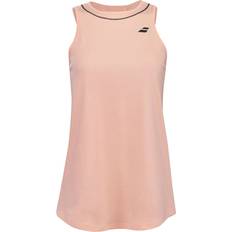 Cotton Sleeveless T-shirt Orange Woman