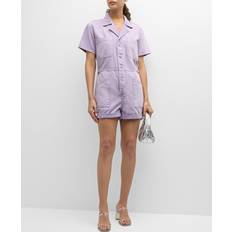 Violet Combinaisons Pistola Parker Cotton Utility Romper