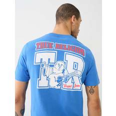 True Religion T-shirts True Religion Victoria Blue Buddha Logo T-Shirt - Blue