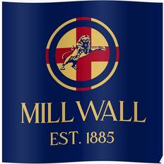 WHIBOS Millwall England Gold 16x20 Print Poster 50.8x20cm