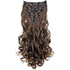 CAISHA PRETTYSHOP XL 45cm 7 delar set CLIP IN EXTENSIONS Mix