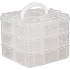 Rayher 3-tier stackable Craft adjustable Storage Box