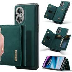 Mobile Phone Accessories Dteck for OnePlus 9 Pro 2021 Magnetic Case Retro PU Leather Wallet Case Detachable with Trifold Wallet Cash Slot Credit Cards Holder Pocket purple