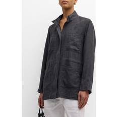 Eileen Fisher Stand-Collar Organic Jacket