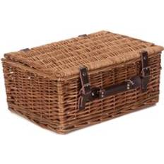 Brown Baskets RED HAMPER Wicker Double Steamed 40cm Picnic Basket