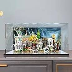 Transparent akryldisplay för Lego 10316 Rivendell, dammtät förvaringslåda i akryl kompatibel med Lego 10316 Lego-modell ingår ej 80 x 55 x 45 cm C, 3 mm