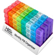 MEDca Month Pill Box Organizer 4 Times Noon Evening Night