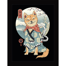 MDF Framed Art Pyramid Vincent Trinidad Shiba Inu Framed Art