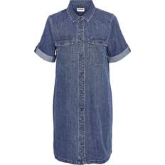 Blu - Vestito corto Vestiti Noisy May Short Sleeved Denim Dress - Medium Blue Denim