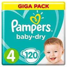 Pampers Toilettage et Bain Pampers Baby Dry Nappies Size 4 9-14kg 120pcs