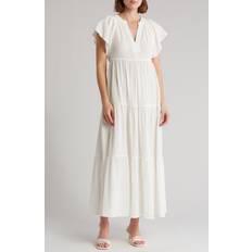 Calvin Klein Long Dresses Calvin Klein Tiered Gauze Maxi Dress